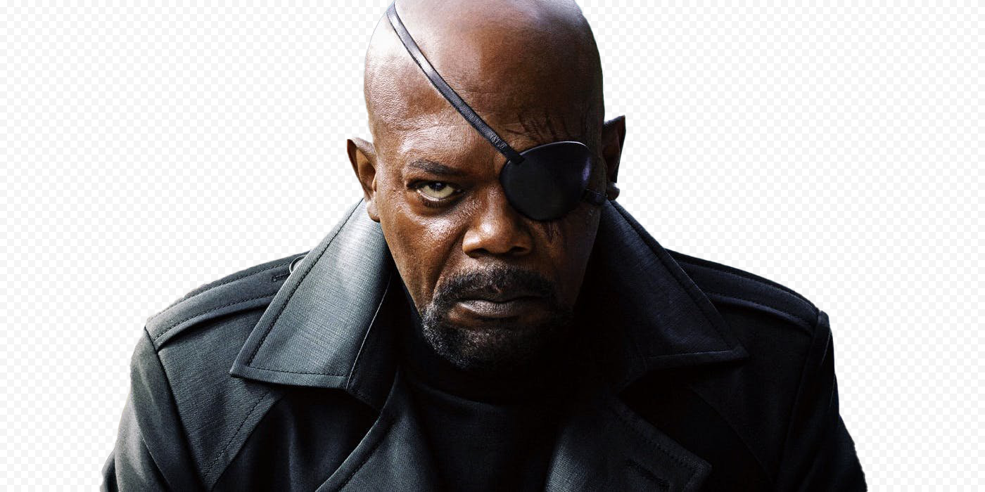 Samuel L Jackson Nick Fury PNG Transparent Image