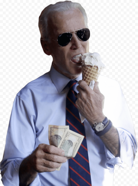 toppng com joe biden eating ice cream