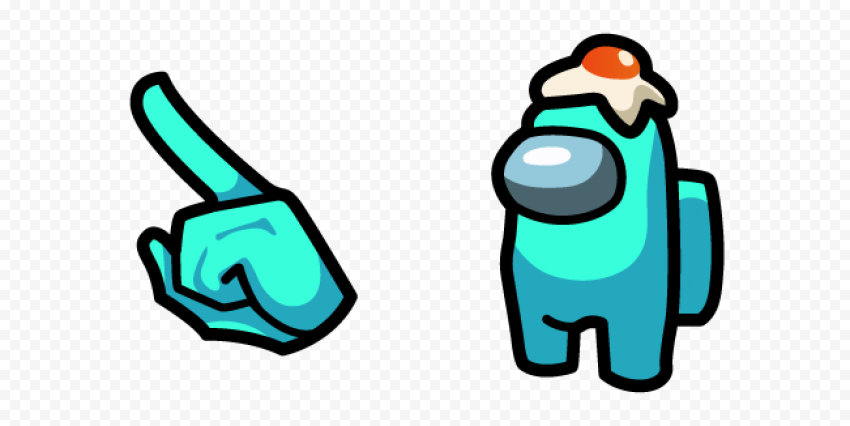 among us character in egg hat pack