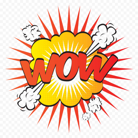 Comic WOW PNG HD