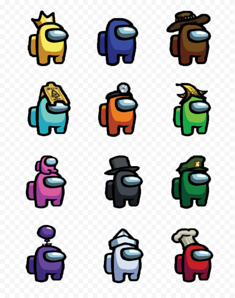 Large selection of characters Among us  