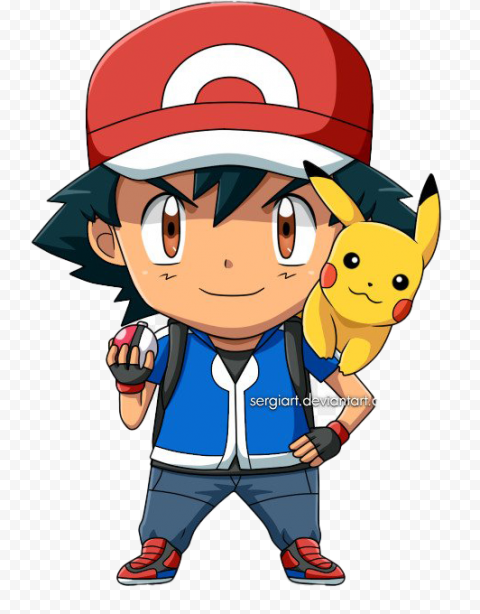 character Ash Ketchum PNG Pic