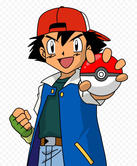 character Ash Ketchum Transparent Background