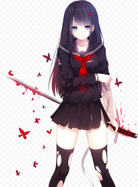 character Anime Girl PNG Pic
