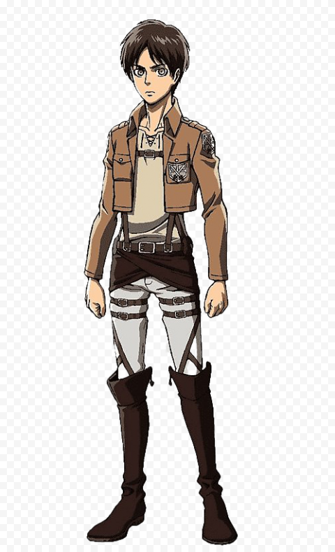 character Eren Jaeger Background PNG