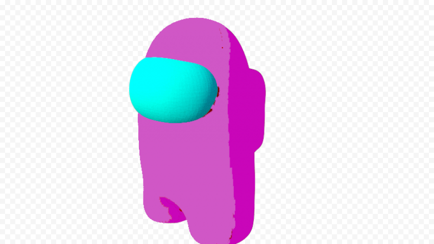 Render Pink Among Us Character PNG copy