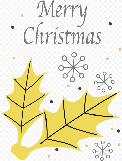 leaf tree yellow for christmas