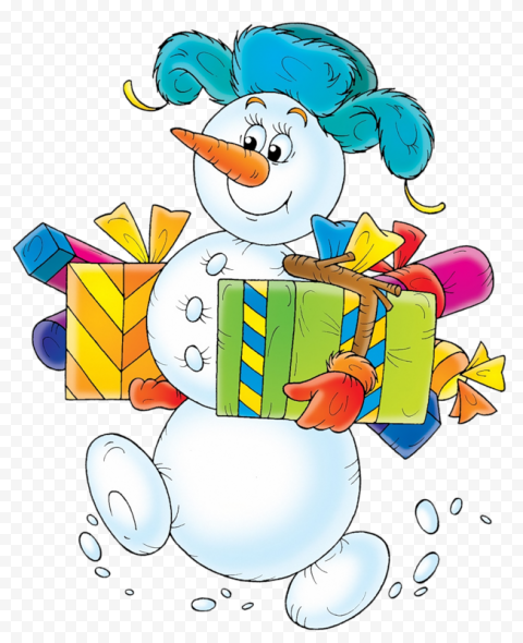 snowman flightless bird material for christmas
