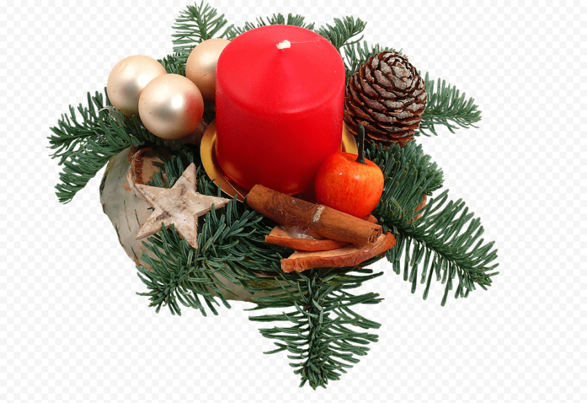 Christmas Candle Table Decoration