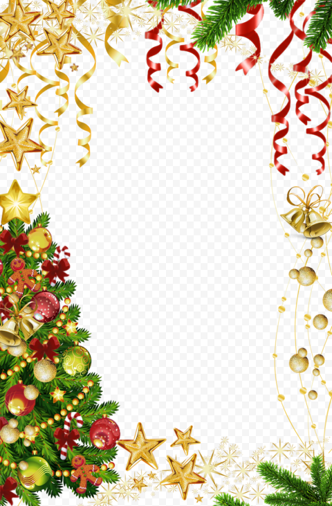 christmas border transparent background