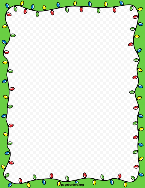 christmas border transparent