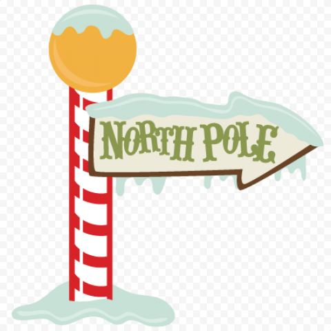 North Pole Sign Santa Claus