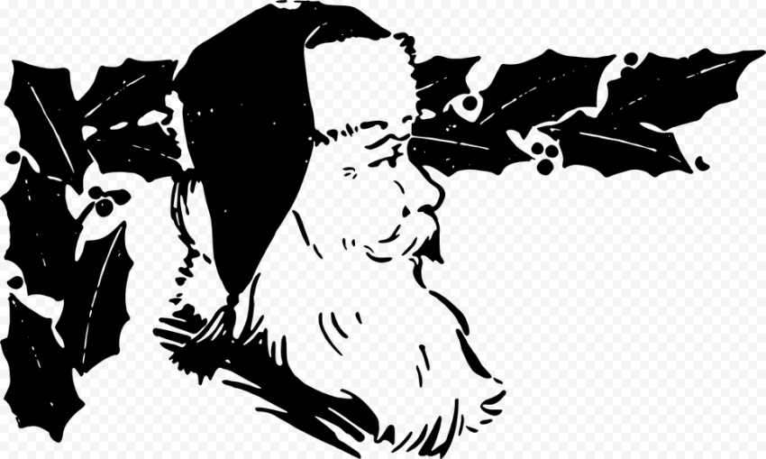Santa Claus Frame Clipart