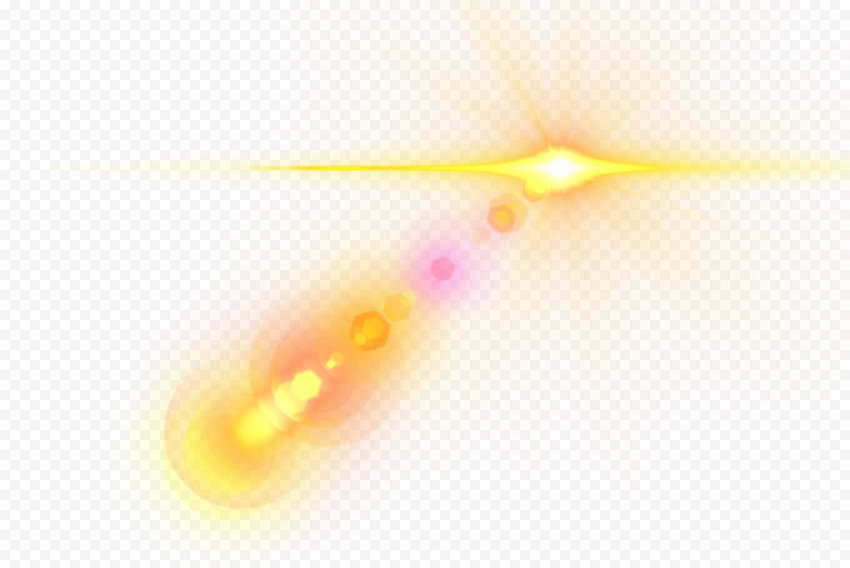 flare lens png yellow