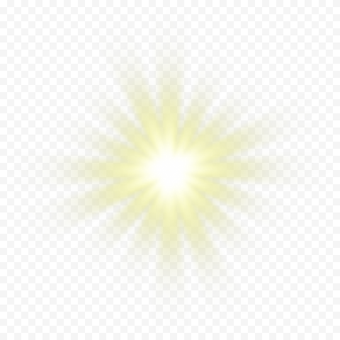 lens flare light shine yellow color
