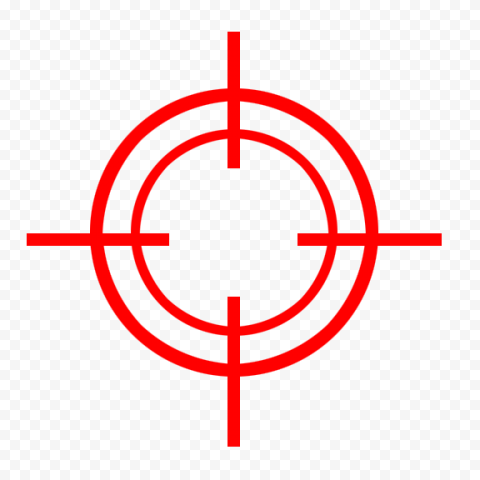 red target icon, Reticle Icon, Target, sticker, sign, design 