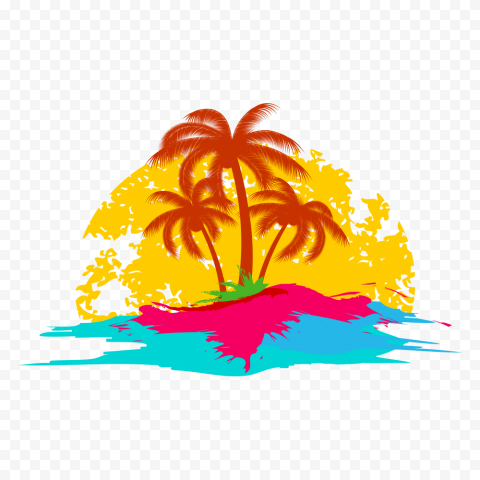 Logo Holiday, Tropical elements, leaf, orange, computer Wallpaper