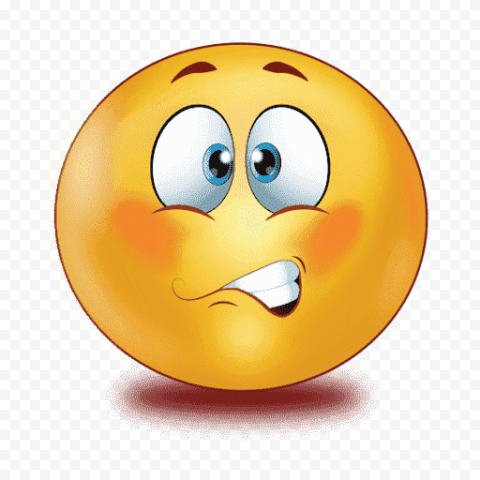 Gradient Scared Emoji PNG Photos