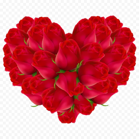 Rose Heart PNG Pic