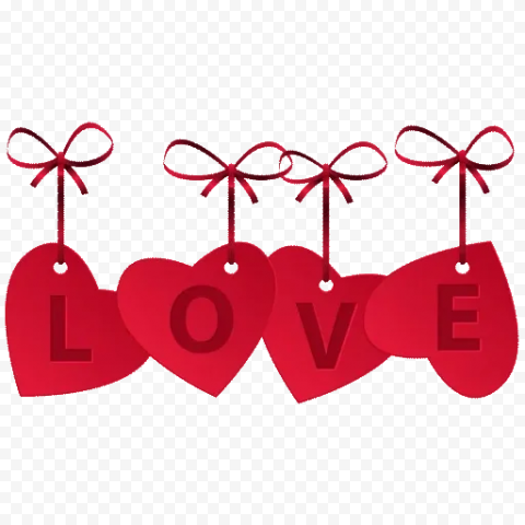 Love Word Text PNG Transparent