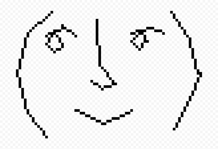 Lenny Face PNG Transparent Image
