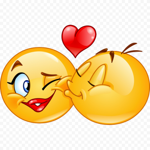 Kiss Smiley Transparent Background