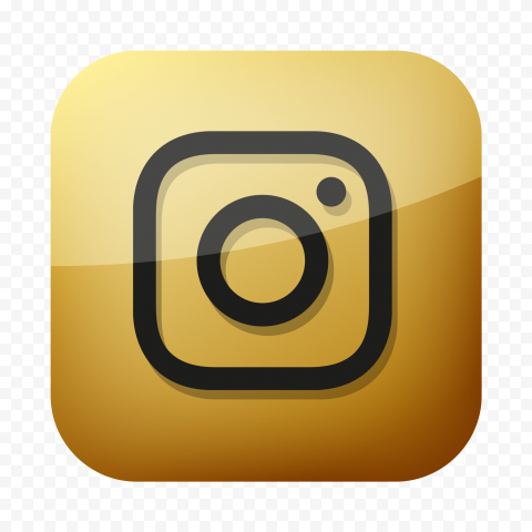Png image Golden Instagram Square Logo Icon 