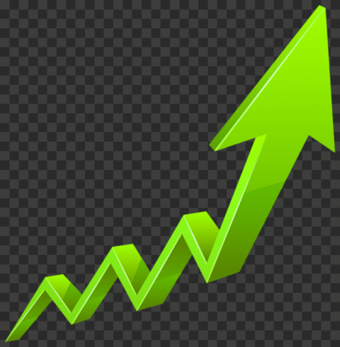 Download Png image increase arrow green transparent