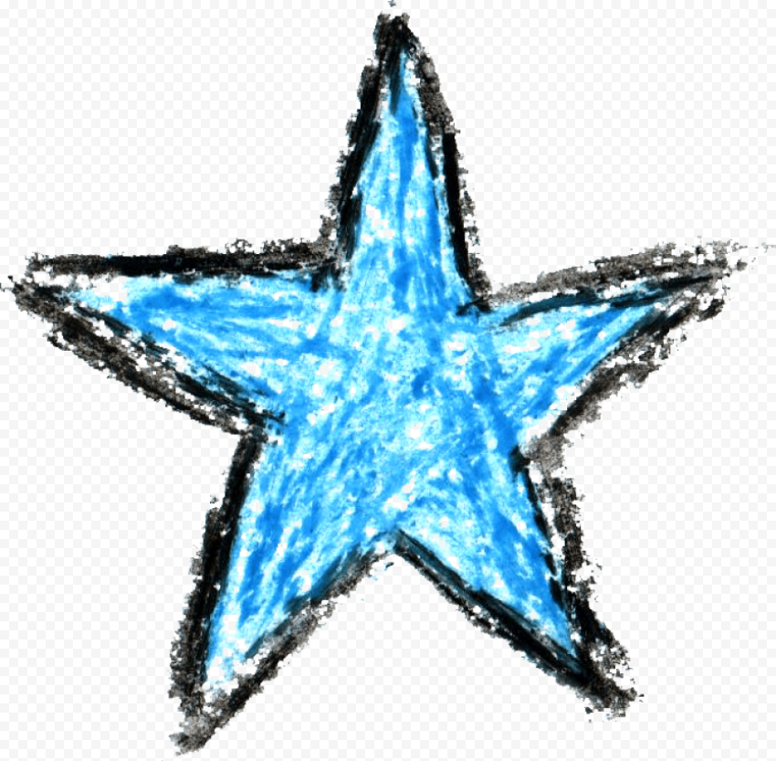 crayon star drawing