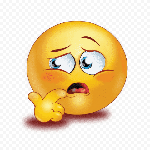 Confused Emoji PNG Background Image