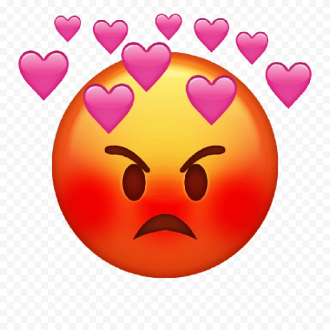 Download Heart Anger Emoji PNG Transparent HD Photo