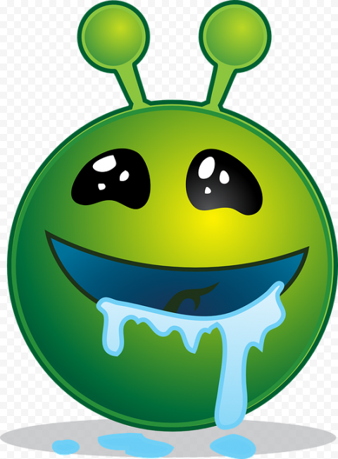 Crazy Alien Background PNG