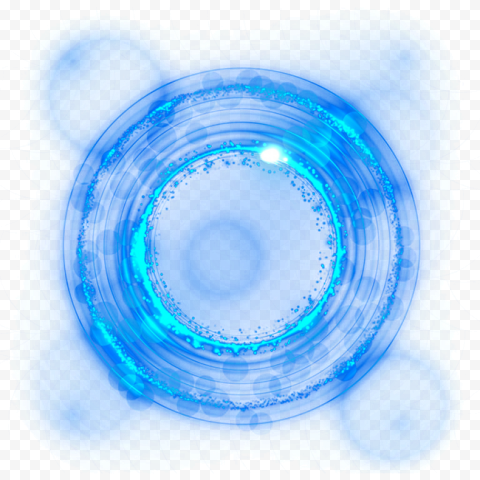 Download png image Blue Circle Round Glow Light Thumbnail Effect 
