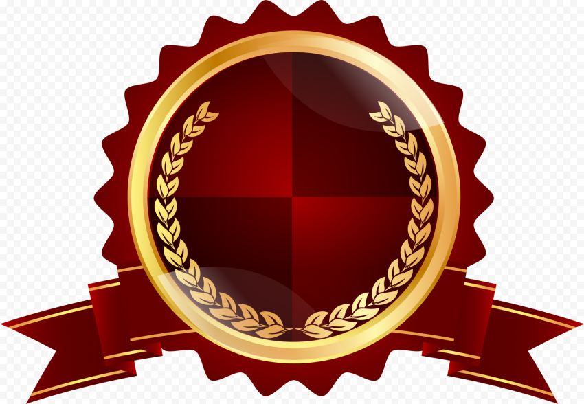 brown ribbon badge, coffee, badge
