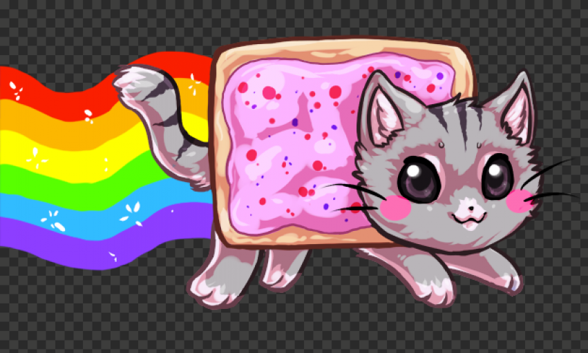 Nyan Cat PNG Background Image