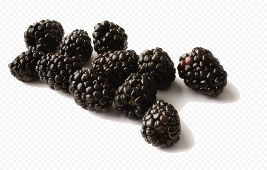 black raspberries transparent background