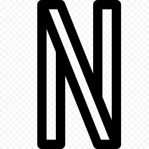 N Netflix Black Vector Logo