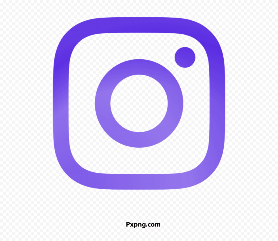 HD Blue instagram icon Background Transparent