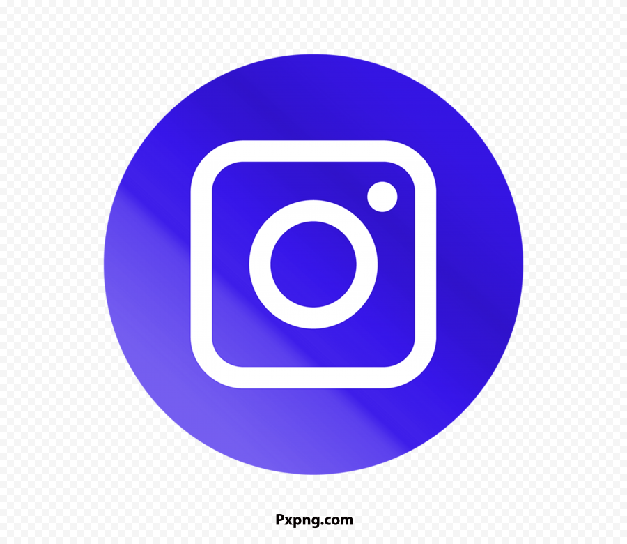 HD Blue instagram round logo PNG