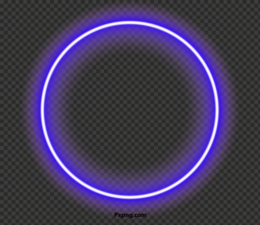 HD Blue Glowing Circle PNG