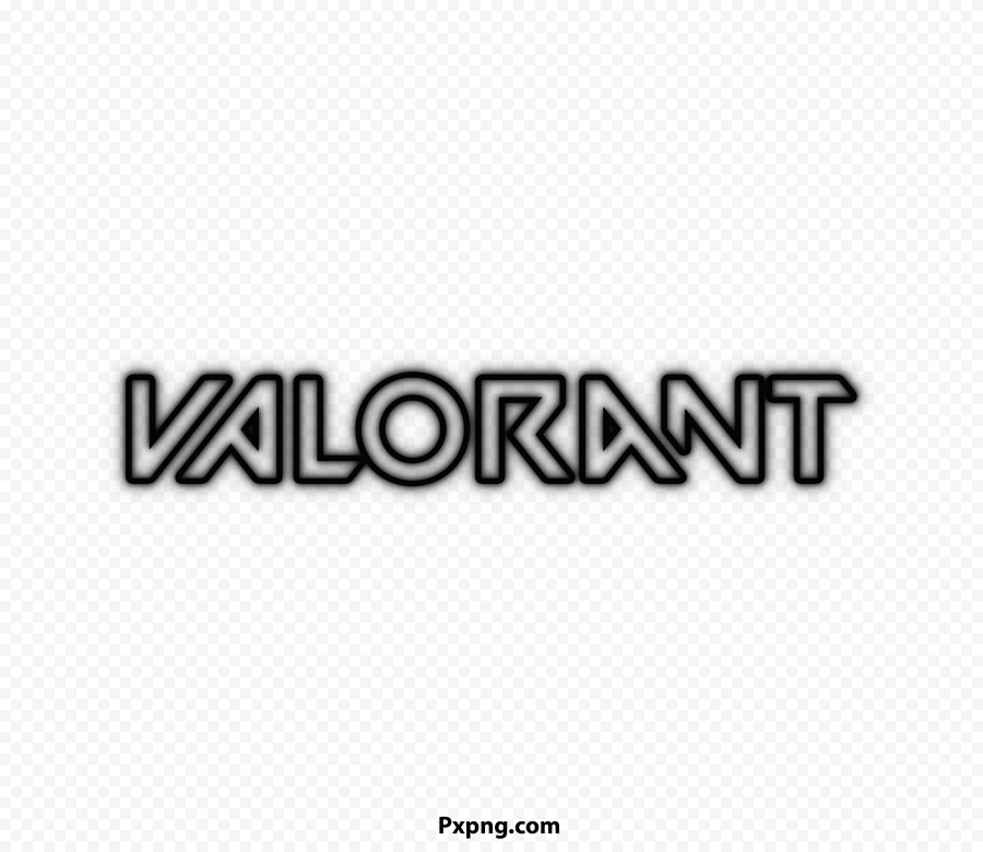 HD Valorant Black Neon Text Logo FREE PNG IMG