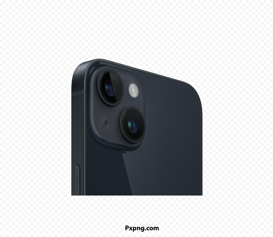 HD Camera iPhone 14 black Without Background PNG