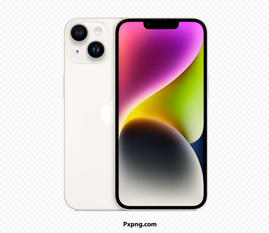 Apple HD iphone 14 Plus Starlight PNG IMG