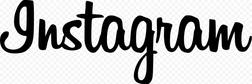 Instagram Logo Font Word Text Black   2084x700