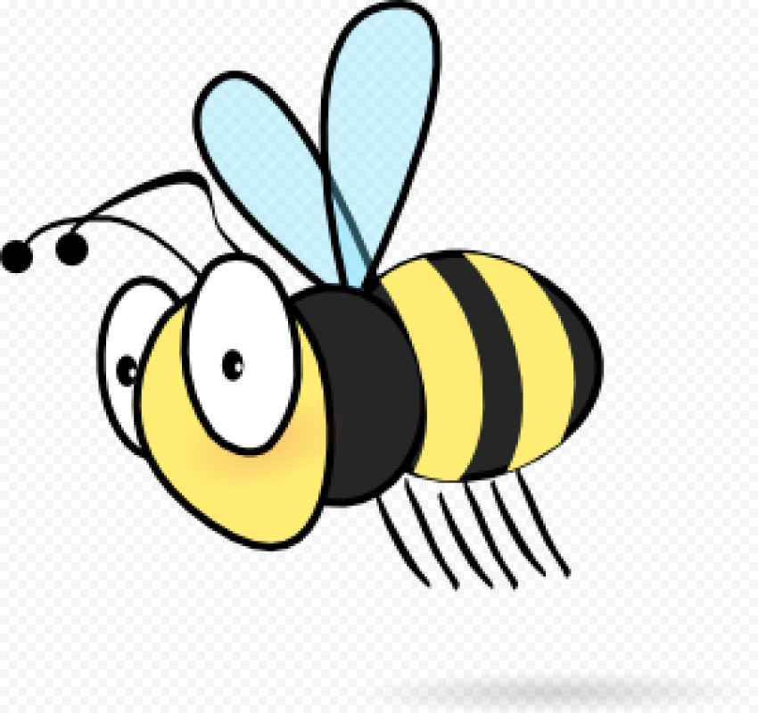 cartoon insect cute flying bee clipart