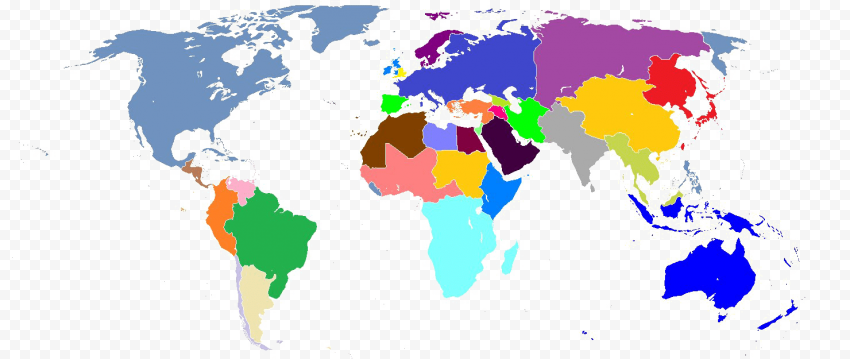 World Map High Resolution Flag Background PNG