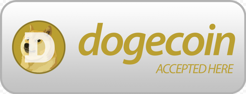 Dogecoin Accepted Payment FREE PNG
