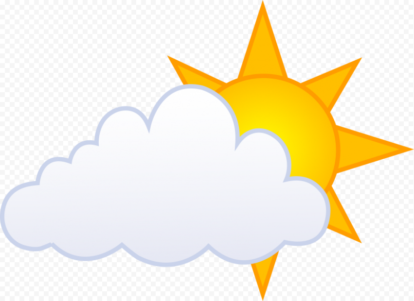 Sun Moon Stars Clipart At Getdrawings   Cartoon Sun With Clouds, HD Png Download