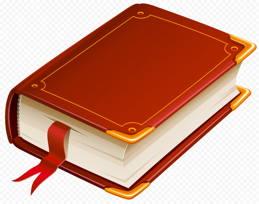 RED THICK BOOK PNG CLIPART