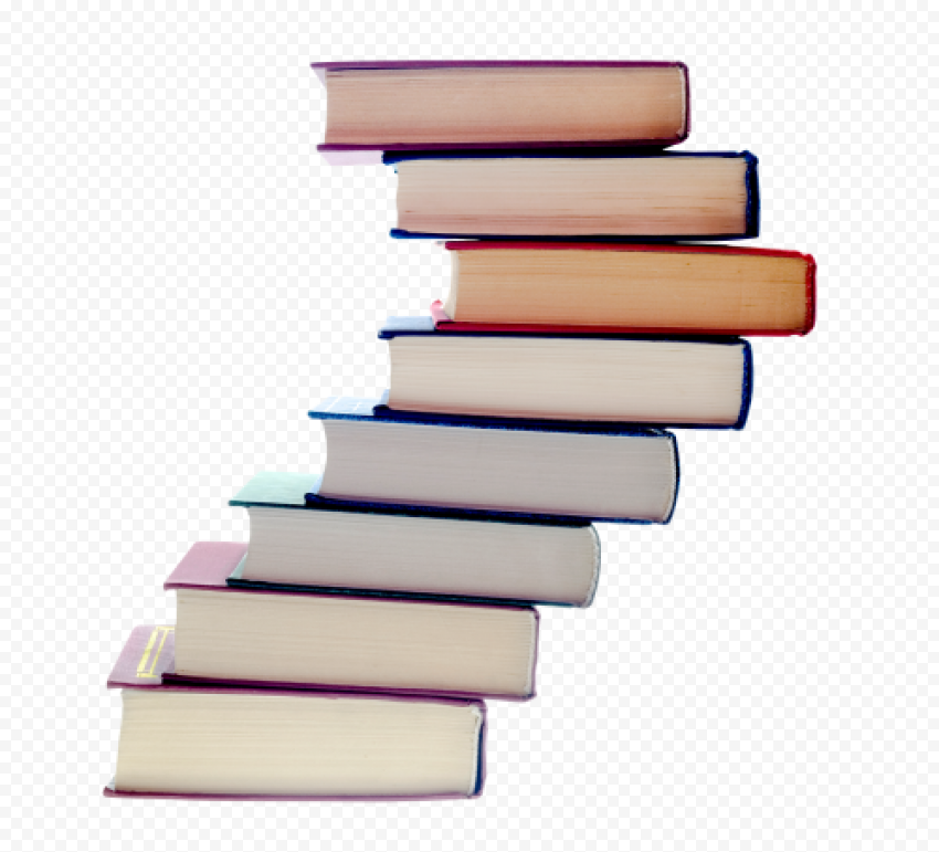 BOOK STACK PNG IMAGE